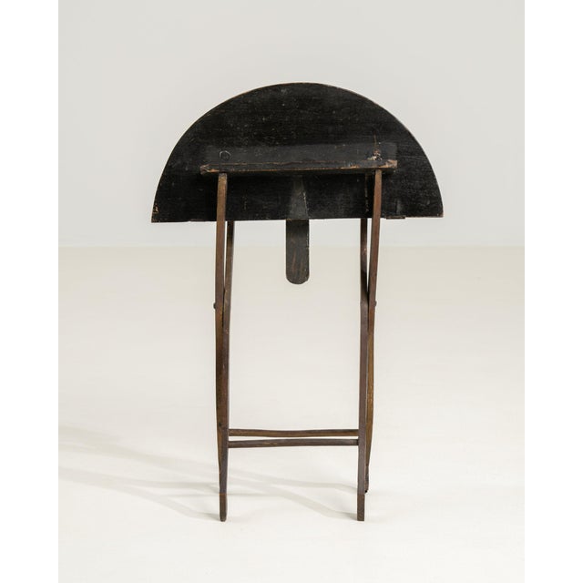 Mid 20th Century France Chinoiserie Tan Wood Side Table For Sale - Image 9 of 10