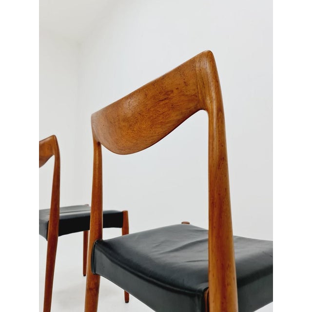 Vintage Norwegian Teak & Leather Chair by Rastad & Relling, 1960s For Sale - Image 4 of 9
