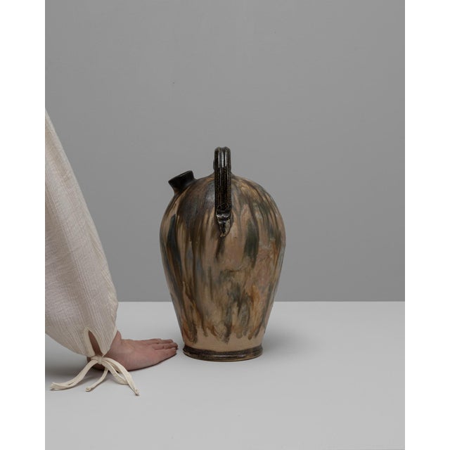 20th Century Belgian Drip Glaze Ceramic Jug For Sale - Image 17 of 18