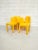 Kartell Yellow Model 4875 Chairs by Carlo Bartoli for Kartell, 1974, Set of 4 For Sale - Image 4 of 12