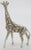 Vintage Italian Handmade Genuine Silver Giraffe Figurine Large Miniature Vicenza 800 Continental Silver Animal Sculpture Cabinet Curiosity For Sale - Image 4 of 9