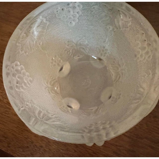 Vintage Portieux Vallerysthal p.v. France Grapes/Leaves Covered Candy Dish For Sale - Image 6 of 6