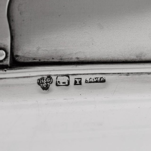 19th Century Indian Solid Silver Tea Chest Shaped Caddy for Hamilton & Co, 1860 For Sale - Image 12 of 14