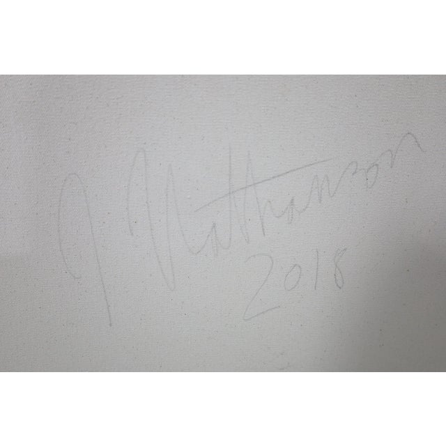 Green Large Painting by Joshua Nathanson (b.1976), "The Cowboy" DTD 2018 For Sale - Image 8 of 10