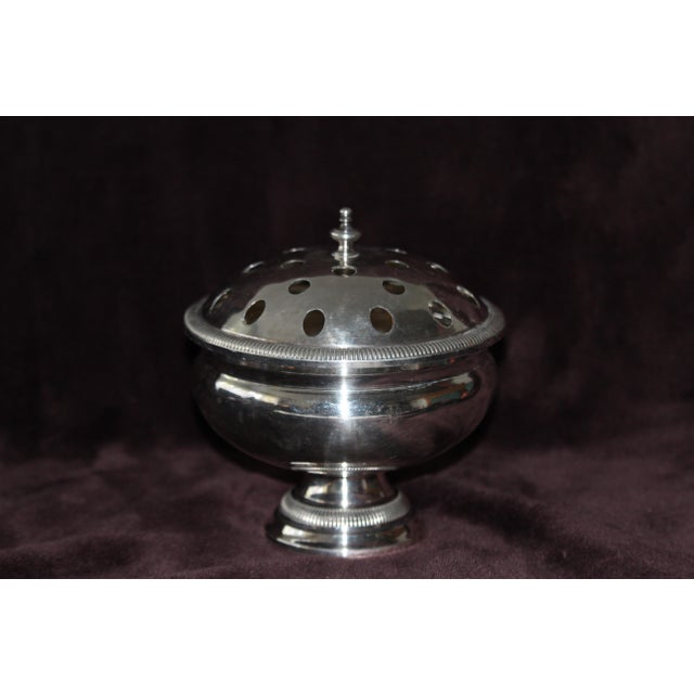 Silver Rose Bowl or Vase, 1950s For Sale - Image 9 of 9