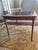 Mid 20th Century Vintage Drexel Faux Bamboo Chippendale Style Leather Top Game Table For Sale - Image 5 of 14