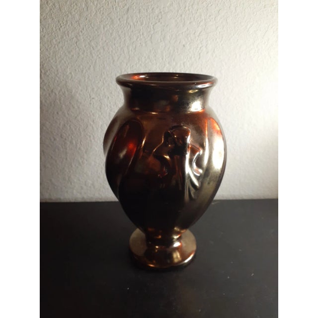 This is an EXQUISITE Haeger Bronze Glaze 9" Urn Vase. Similar bronzed Haeger vases sold separately. Procured at auction