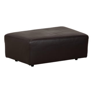 Leather Stool from Ewald Schillig For Sale