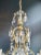 1930s 1930s Art Nouveau Style Brass Crystal Chandelier For Sale - Image 5 of 12