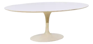 Eero Saarinen for Knoll Mid Century 78 Inch Oval Tulip Dining Table