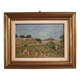 Italian Artist, Landscape, 1930, Oil on Board, Framed For Sale