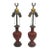 18th Century Pair of Chinese Qing Dynasty Cinnabar Vases Mounted as Lamps - Pair For Sale