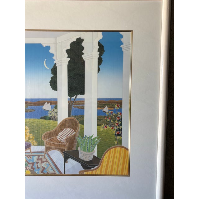 Vintage Thomas McKnight Framed Architectural Serigraph Print, 1980s For Sale In Miami - Image 6 of 8