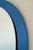 Oval Mirror With Blue Outline by Fontana Arte Italy Circa 1970 For Sale - Image 10 of 12