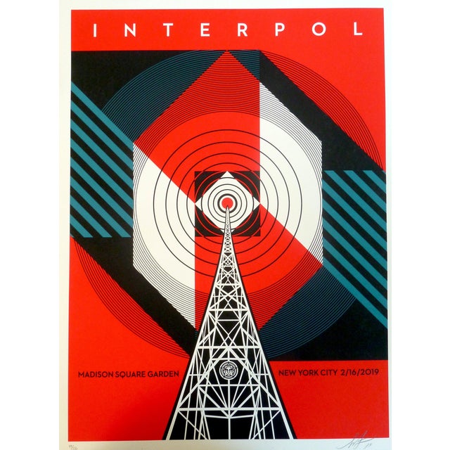 Shepard Fairey, Interpol, Lithograph For Sale