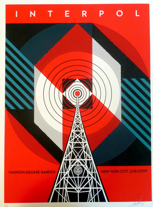 Shepard Fairey, Interpol, Lithograph
