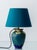 Antique Art Deco Pottery Table Lamp with Japanese Florals and with New Dupion Silk Shade from PZH Gouda, 1920s For Sale - Image 9 of 17