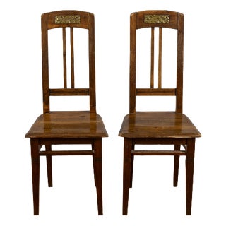 Art Nouveau Chairs, Set of 2 For Sale