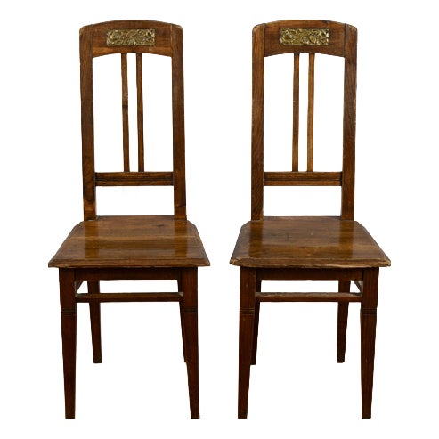 Art Nouveau Chairs, Set of 2 For Sale