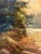 Beige Early 1900s California Landscape Painting Depicting For Sale - Image 8 of 9