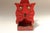 Vintage Folk Art Carved "Cat" Hand-Painted Red and Black Wooden Matchbook Holder For Sale - Image 10 of 13