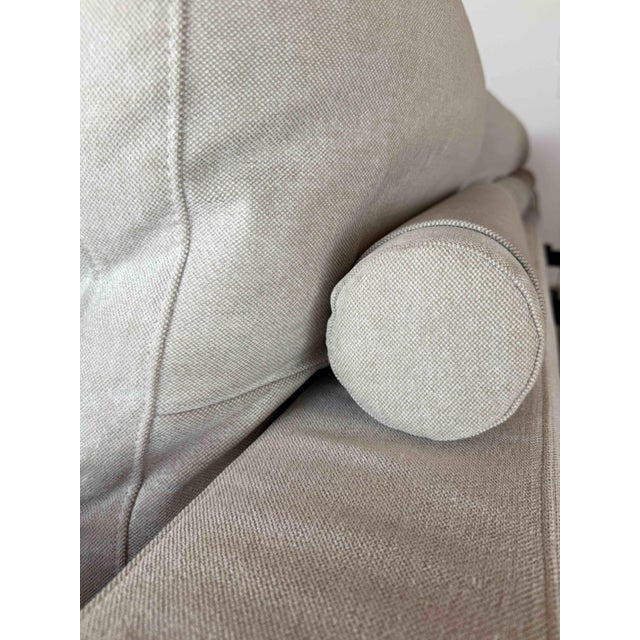 Flexform Italian Campiello Couch - Canvas Color For Sale - Image 10 of 15