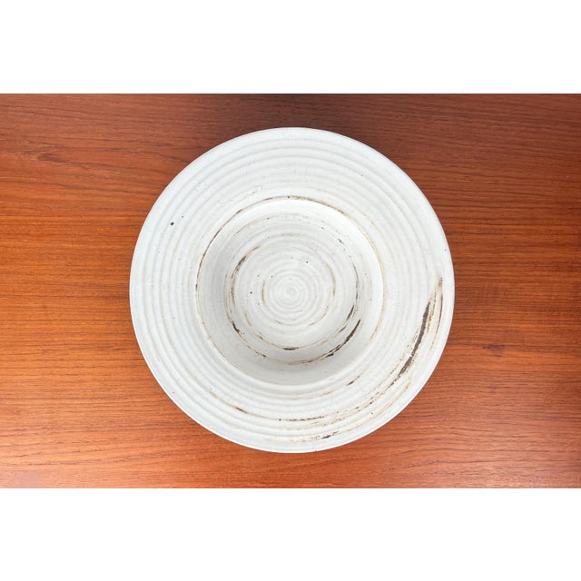 Mid-Century Modern Minimalist Danish Studio Pottery Bowl from Pottestuen Keramik Frederikshavn, 1960s, in Very Good...