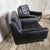 Art Deco Black Leather Club Armchairs, 1930s, Set of 2 For Sale - Image 6 of 9