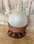 1970s Table Lamp in Leather and Frosted Glass from Nova Tecno, Italy, 1970s For Sale - Image 5 of 9