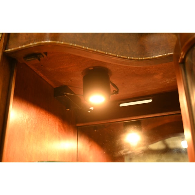 Henredon Grand Provenance Italian Neoclassical Inlaid Cherry and Burled Walnut Sideboard or Bar Cabinet, Circa 1980s For Sale - Image 11 of 16