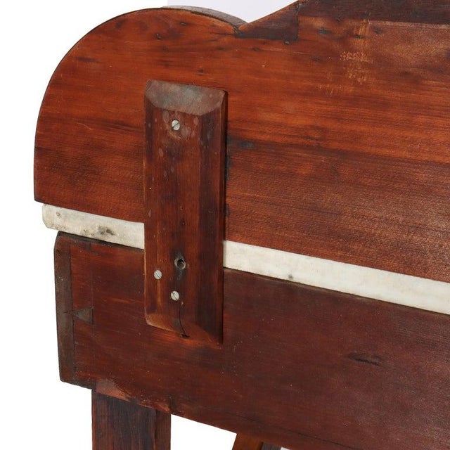Antique Walnut Marble Top Washstand With Backsplash Circa 1870 For Sale - Image 9 of 9