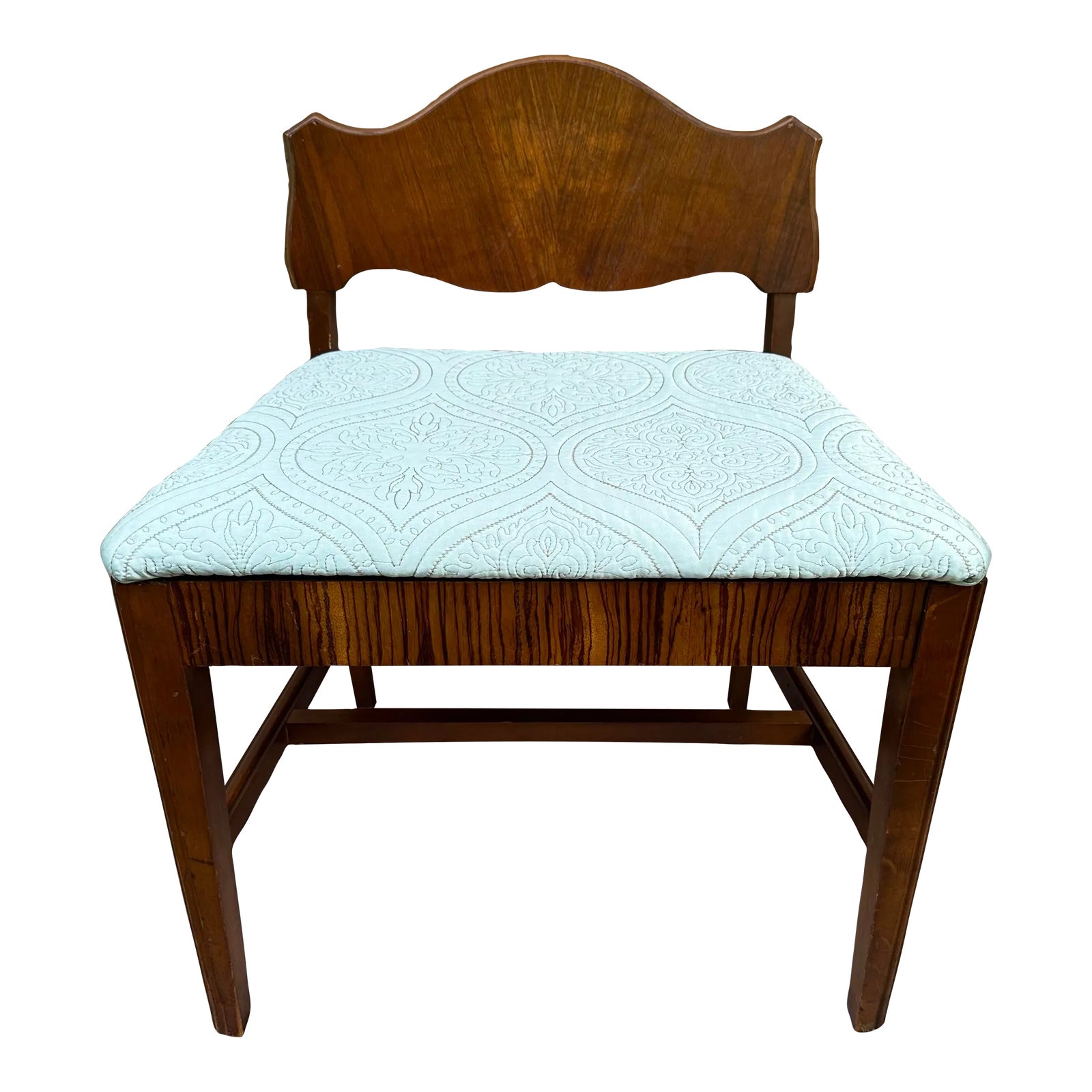 Vintage 1930s Waterfall Vanity Chair | Chairish