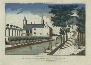 Jacques Chereau, Optical View of the Castle and Gate of Heemstede, 1760s, Paper