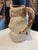 Alabaster Antique French Majolica Pottery Bear Pitcher For Sale - Image 8 of 12