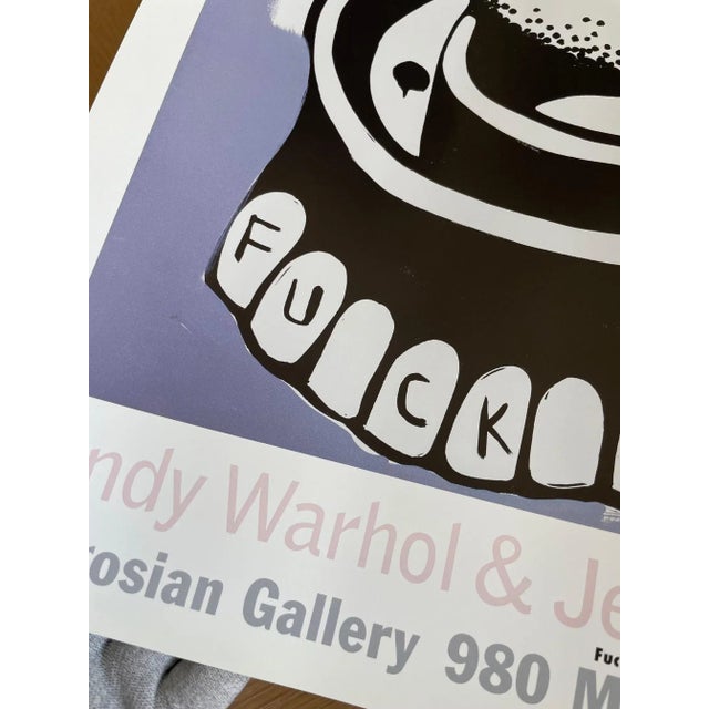 Andy Warhol & Jean-Michel Basquiat, F You Dentures, 1997, Exhibition Poster For Sale - Image 4 of 11