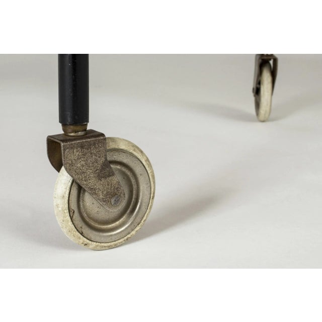 Metal Teak Serving Cart from Glas & Trä For Sale - Image 7 of 9