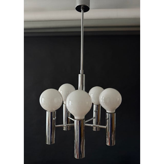 Spaceage Chandelier by Hustadt, Germany, 1970s For Sale - Image 12 of 12