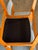 Wood Dining Chairs Set of 6 in Blue Fabric Newly Reupholstered Mid-Century Modern For Sale - Image 10 of 11