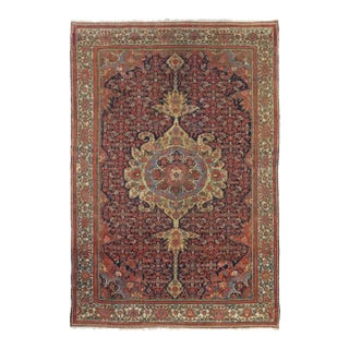Antique Malayer Rug 4'5'' x 6'3'' For Sale