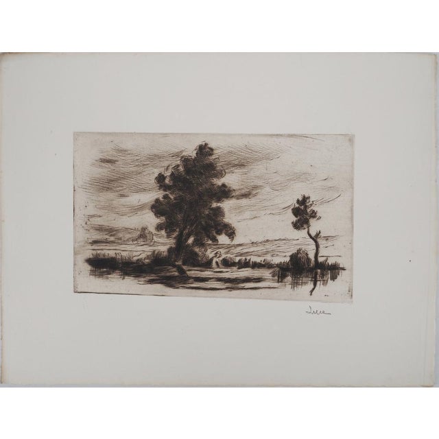 Maximilien Luce, Bucolic Landscape (Yonne), 1910, Original Etching For Sale - Image 6 of 6