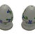 Vintage Herend Blue Garland PBG Hand-Painted Porcelain Salt & Pepper Shakers Pair Models 250 Hungary C. 1980s For Sale In Palm Springs - Image 6 of 7