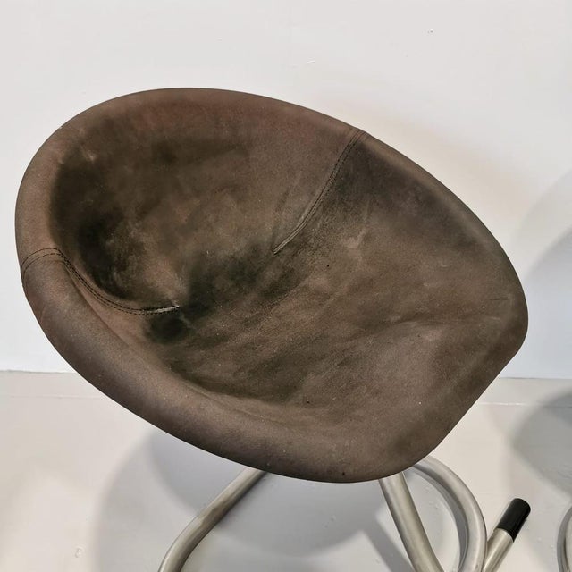 Metal Vintage Space Age Chairs and Stools, 1970s, Set of 4 For Sale - Image 7 of 18