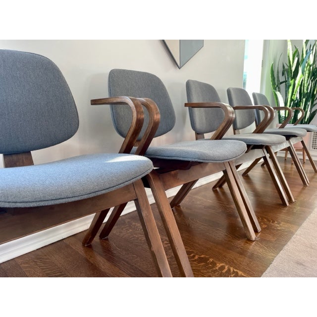 Mid-Century Bentwood Thonet Chairs - Set of 6 For Sale In Seattle - Image 6 of 11