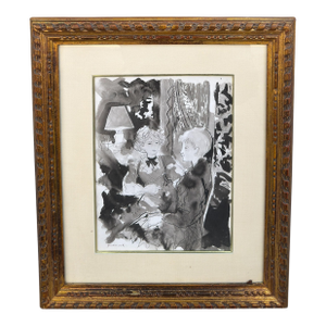 Rare Original Emilio Grau Sala Parisian Watercolor Painting - Joanna Carson Estate