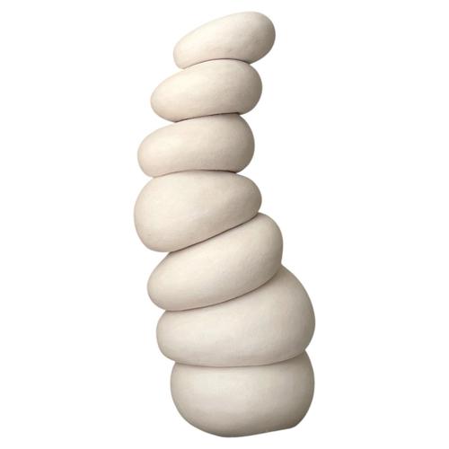 Ceramic Modder Slowing Down Ceramic Sculpture by Françoise Jeffrey For Sale - Image 7 of 7