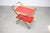 Elegant folding serving trolley produced in Czechoslovakia during the 1960s. This refined Mid-Century Modern design...
