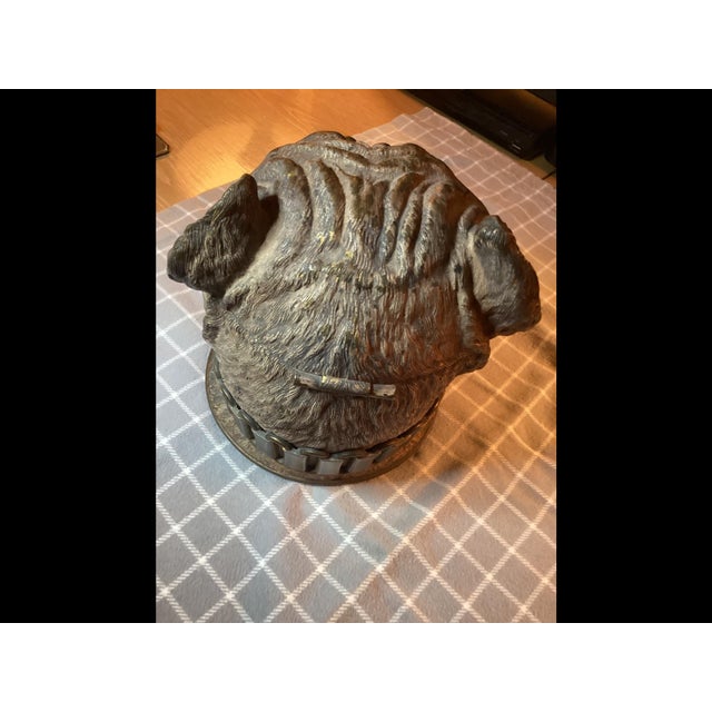 Figurative Mid 19th Century Bronze Figurative Humidor, Provenance, Belonged to a Train Baron for His Private Train Car. For Sale - Image 3 of 4