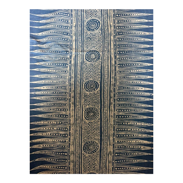 Lee Jofa Hollyhock/ Indian Zag 7 Yards Linen / Cotton Blend Fabric For Sale