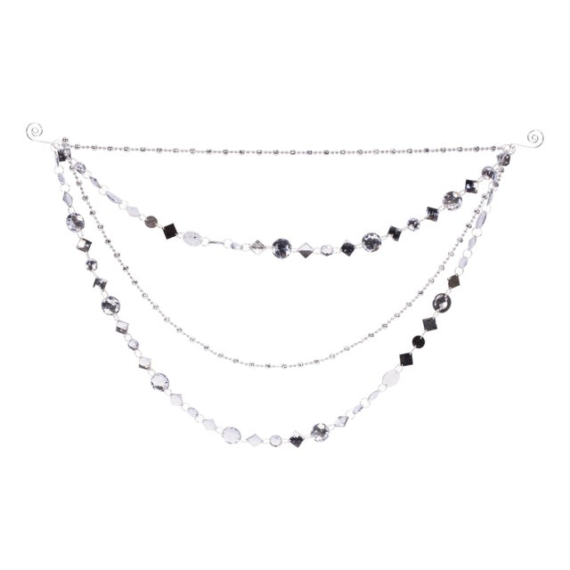 Jewel Bead and Chain Link Garland (Set of 2) For Sale