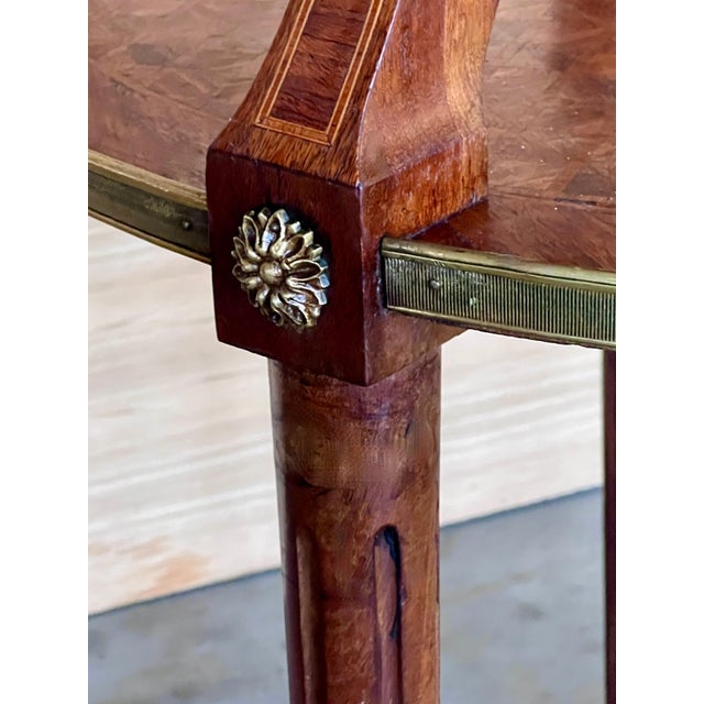 Late 19th Century French Two-Tier Mahogany Dessert Stand Manner of Louis XVI For Sale - Image 16 of 17